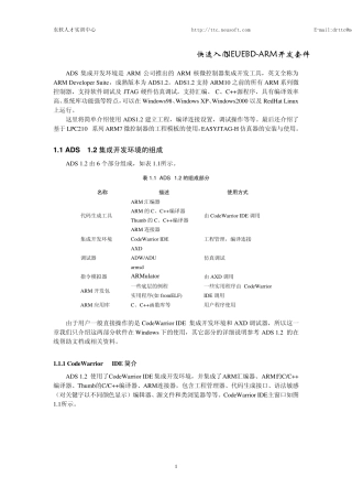 ARM开发套件快速入门