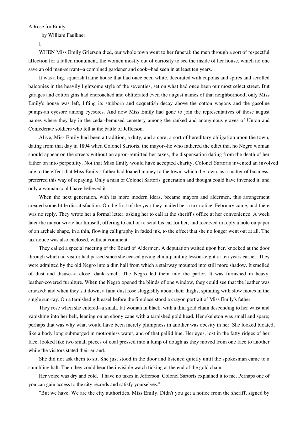 ARoseforEmily原文_第1页