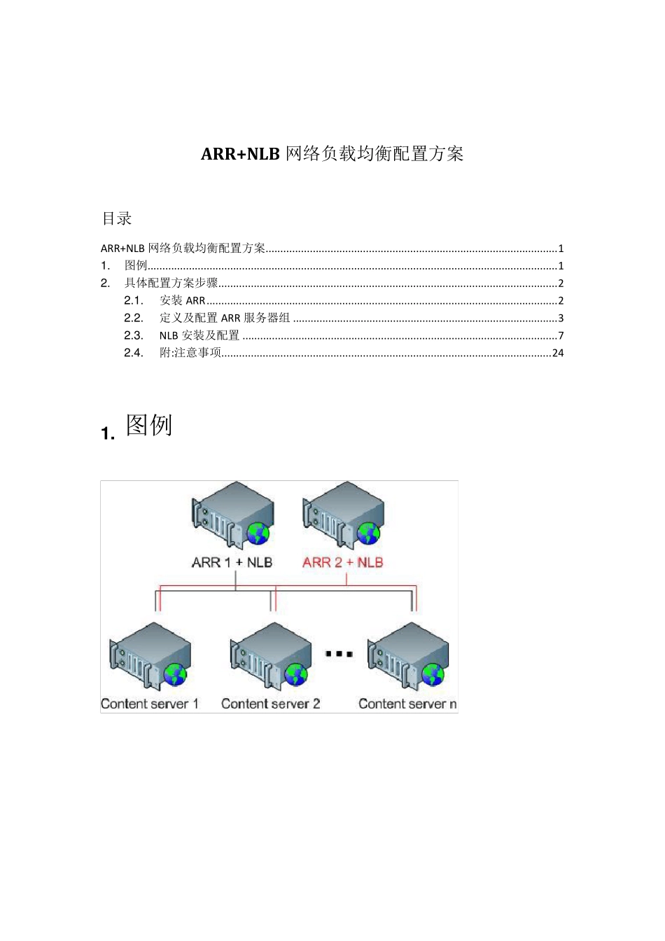 ARR及NBL网络负载均衡配置方案_第1页