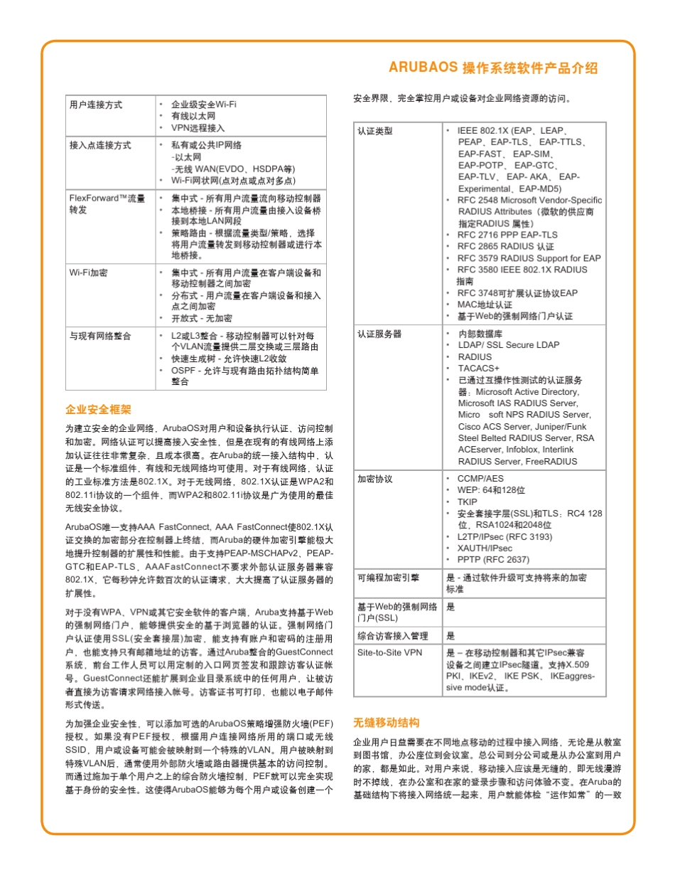 ArubaOS操作系统软件_第2页
