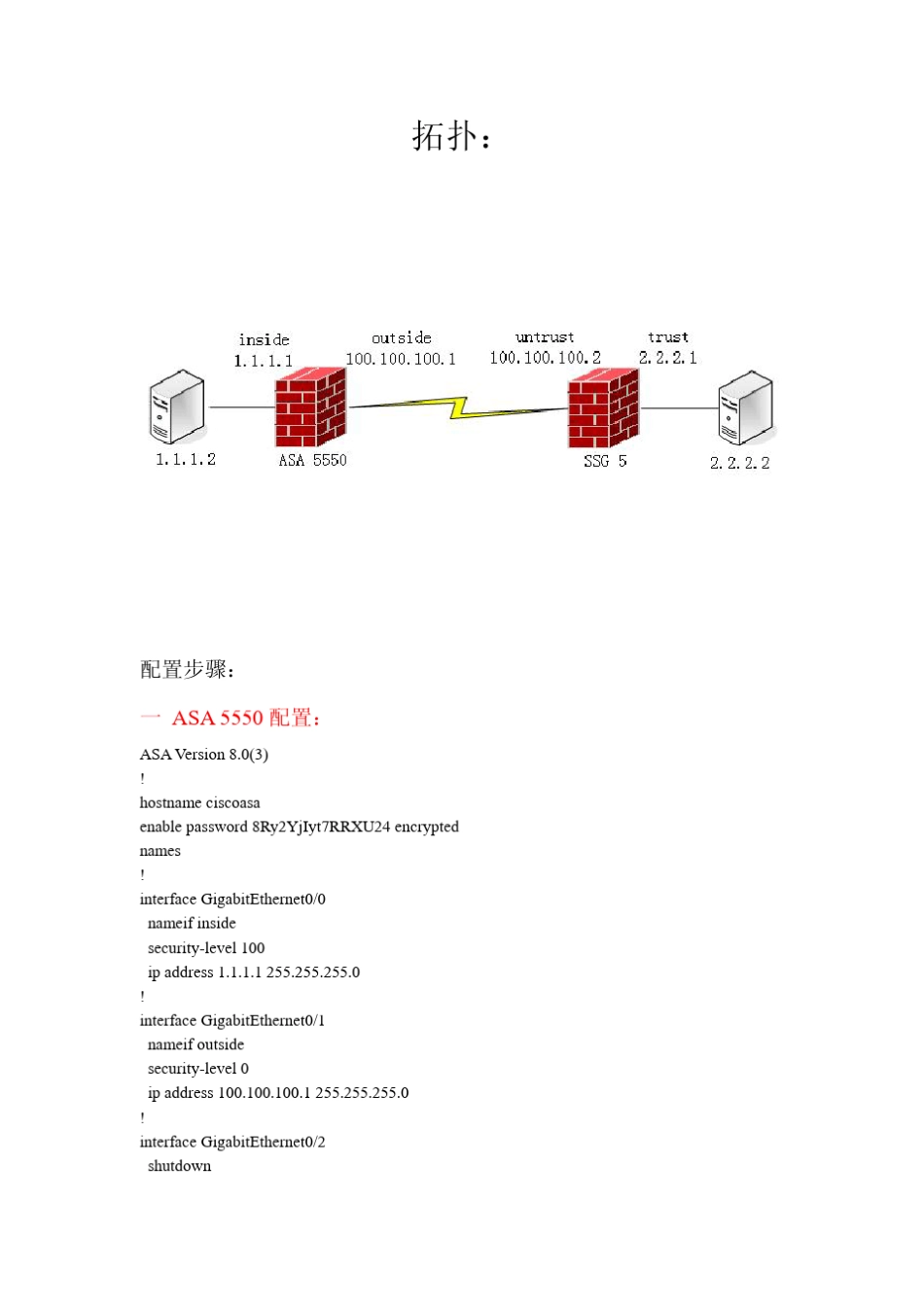 ASA5550与SSGVPN对接配置手册_第2页
