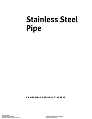 ASME+B36.19M2004+不锈钢管