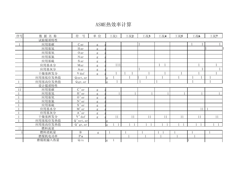 ASME效率计算(正式版)_第1页