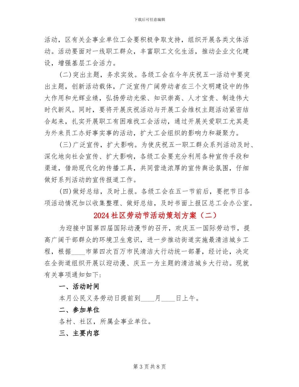 2024社区劳动节活动策划方案_第3页