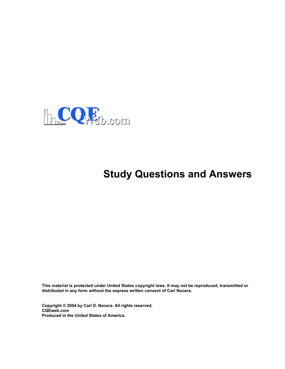 ASQCQE(考试题目与答案)_第1页