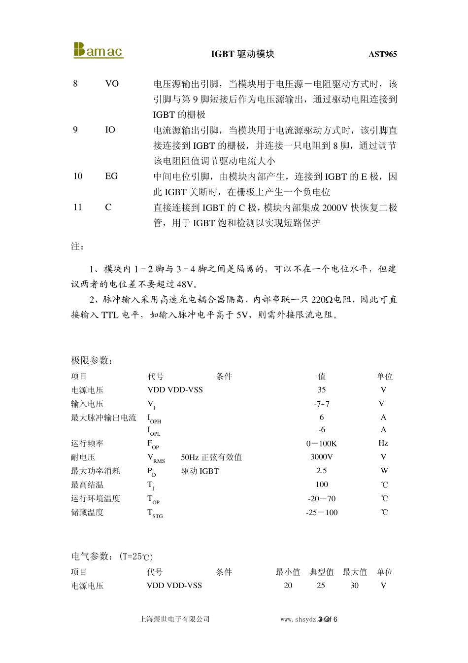 AST965IGBT驱动模块_第3页