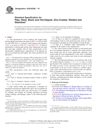 ASTMA53A53M.2010无镀层及热浸镀锌焊接与无缝公称钢管