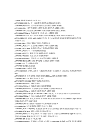 ASTMA美标材质规格大全对照表2