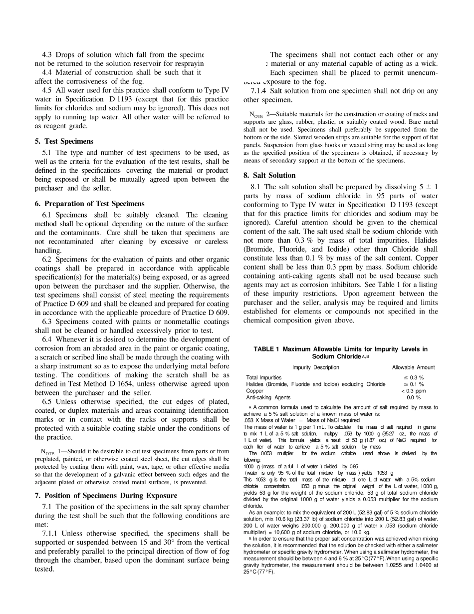 ASTMB1172003StandardPracticeforOperatingSaltSpray(Fog)Apparatus_第2页