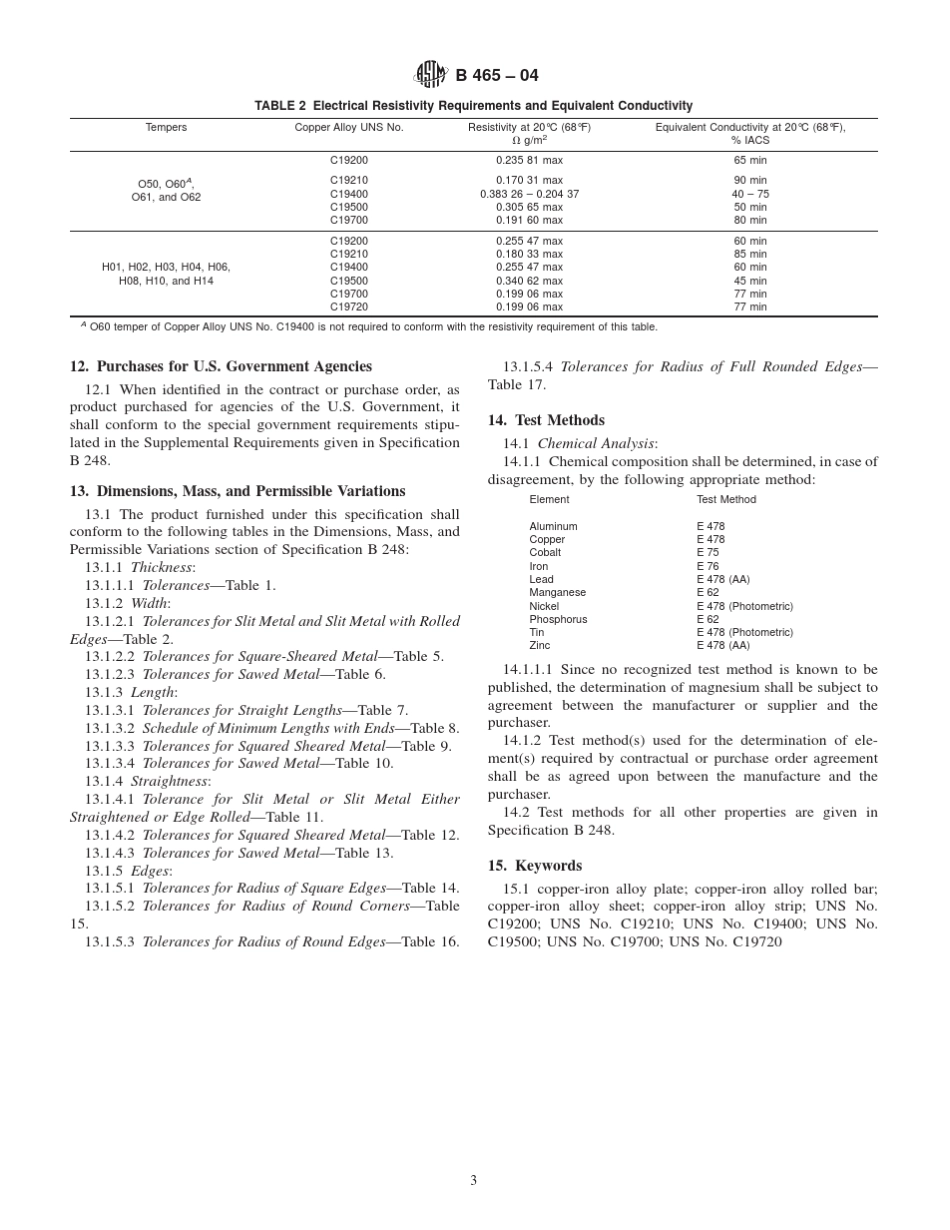 ASTMB46504铜铁合金板、薄板、带材和轧制棒材_第3页