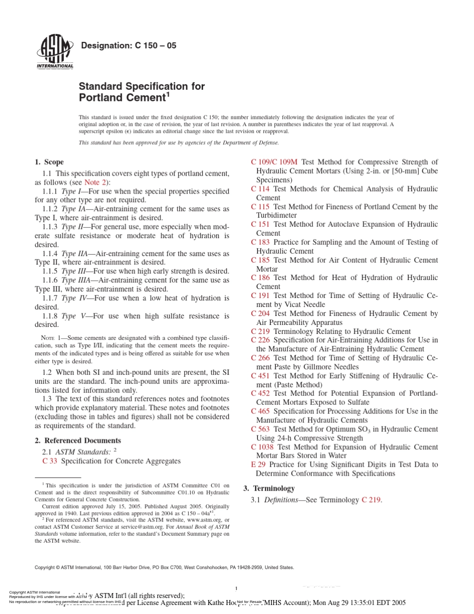 ASTMC150_2005_第1页