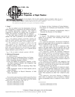 ASTMD69502A塑料压缩