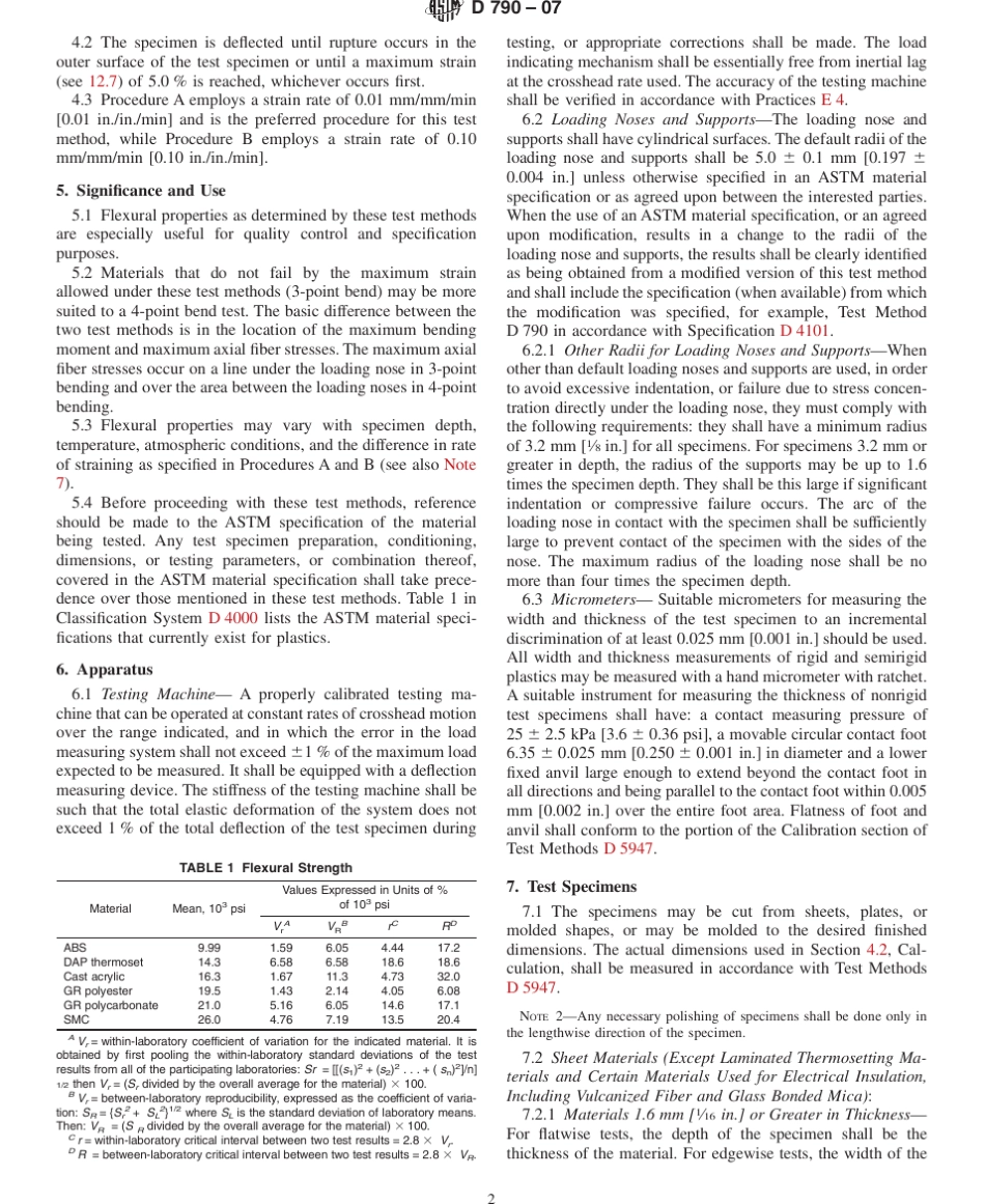 ASTMD7902007弯曲测试_第2页