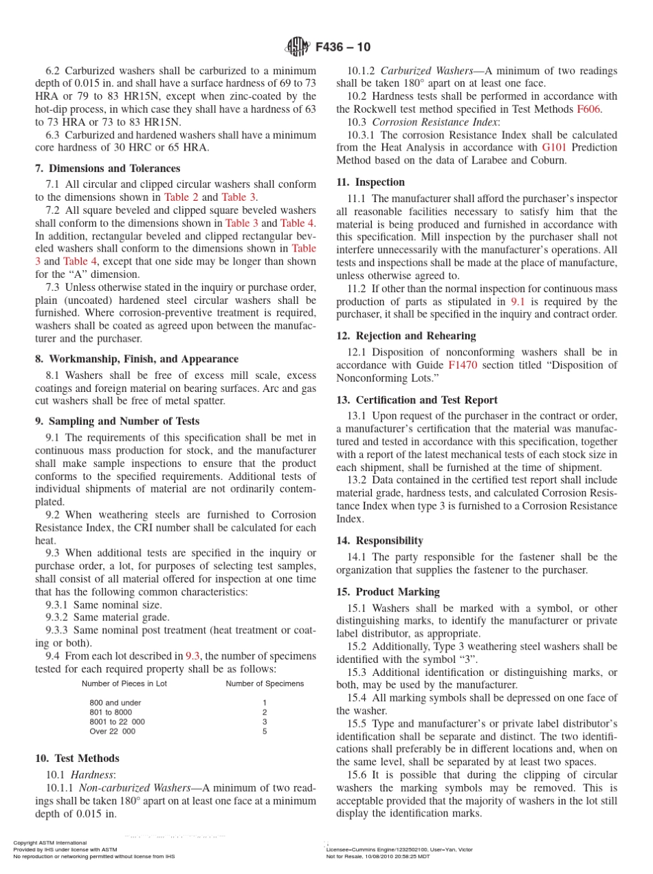 ASTMF4362010_StandardSpecificationforHardenedSteelWashers_第3页