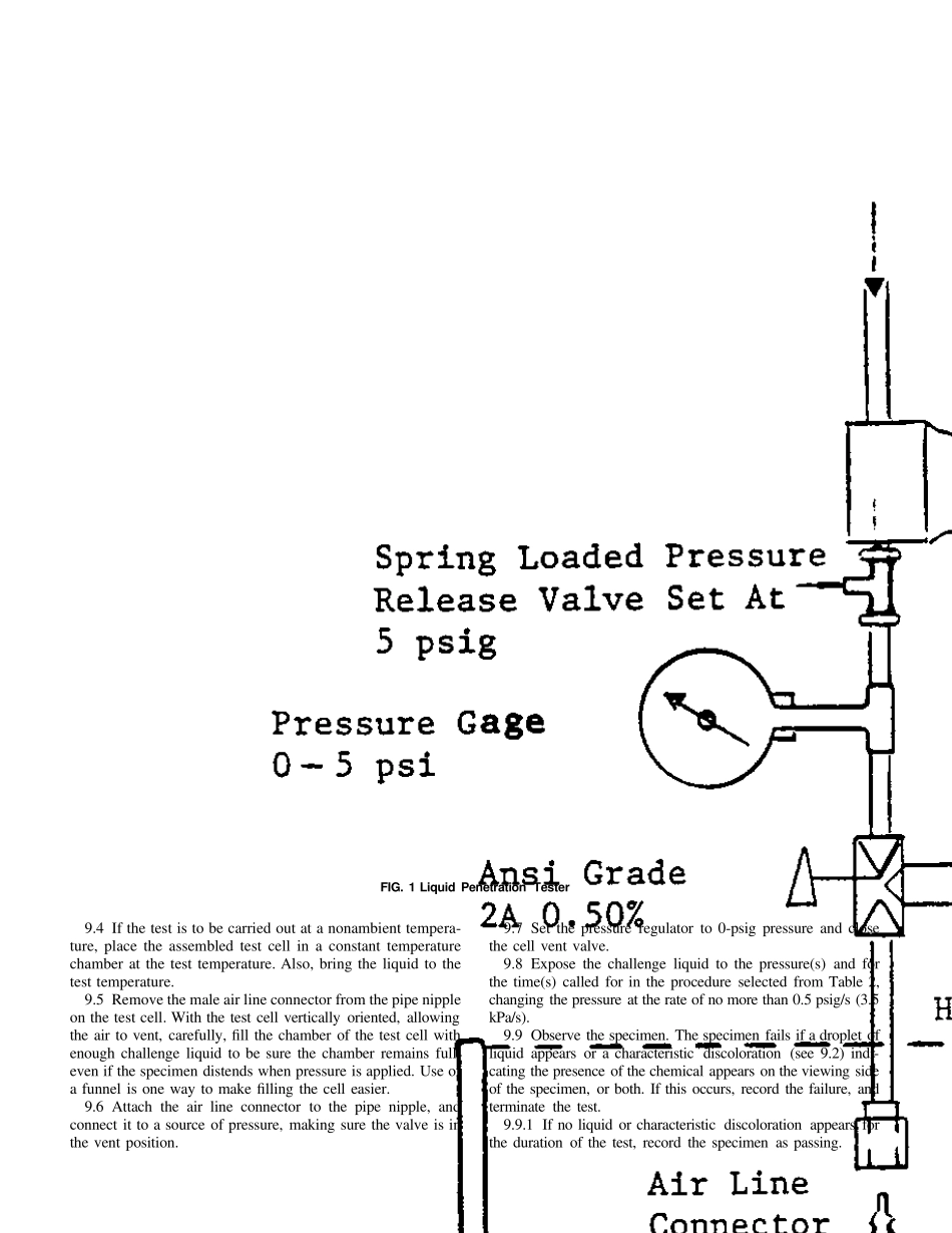 ASTMF903–03防护服用材料耐液体渗透性的试验方法_第3页