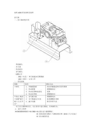 ATM常见故障及处理
