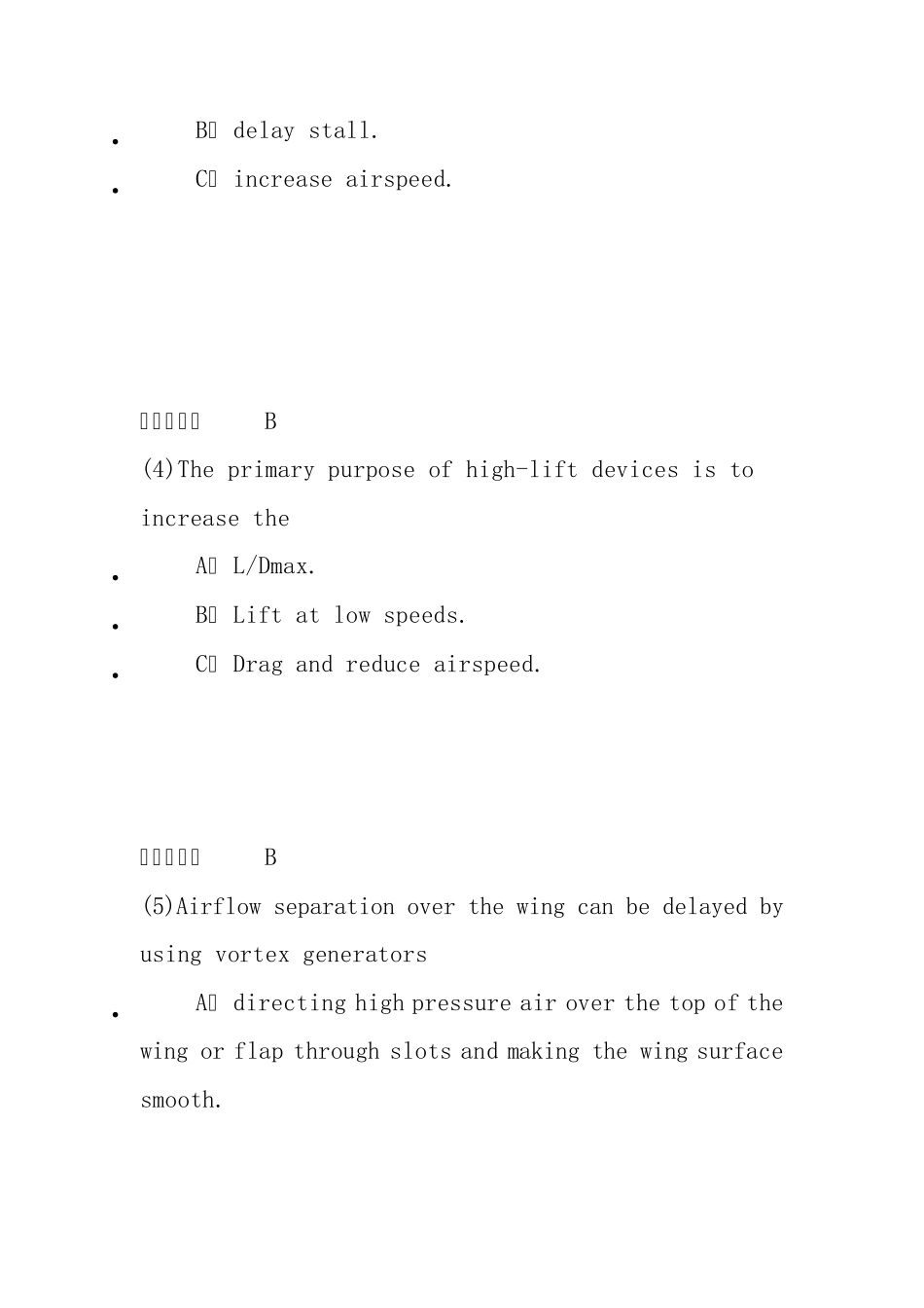 ATPL网上题库4飞行原理_第2页