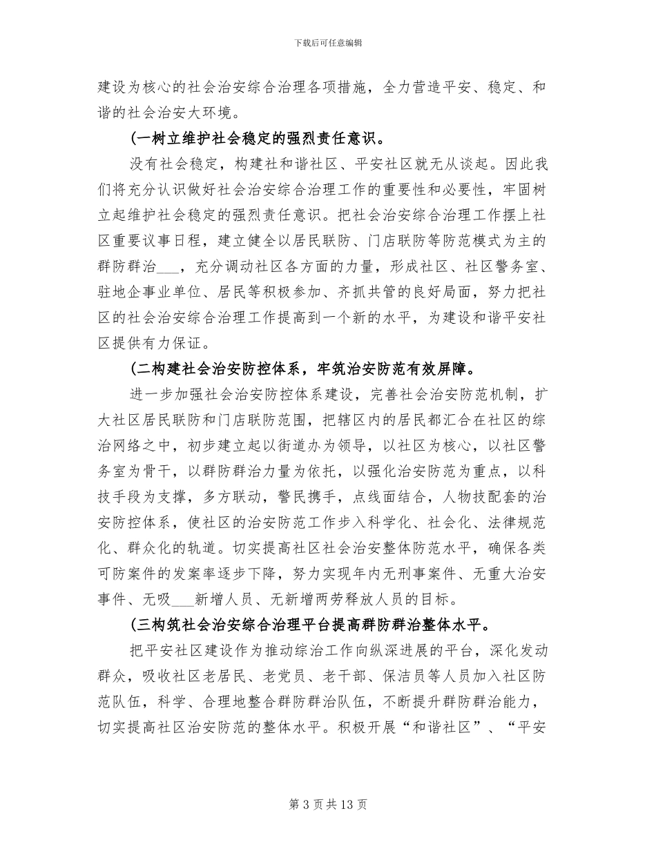 2024社区综合治理工作总结_第3页