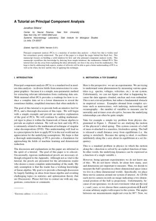 ATutorialonPrincipalComponentAnalysis