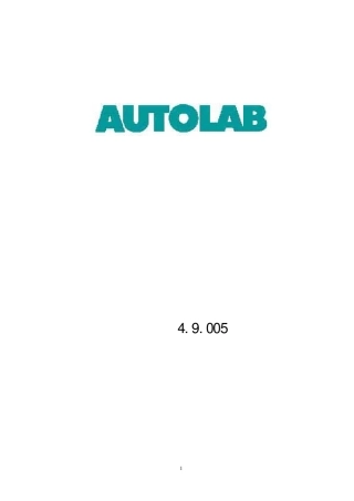 Autolab操作手册
