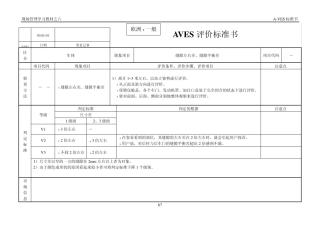 AVES评价标准书2