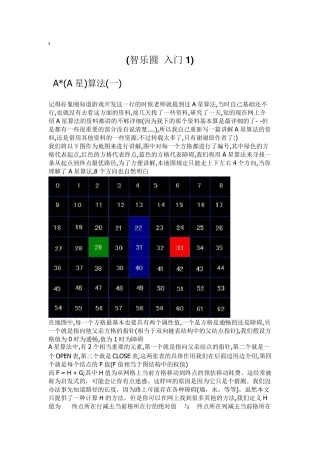 A星算法详解通俗易懂初学者必看