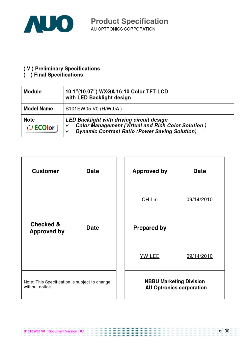 B101EW05_V0在线提供_第1页