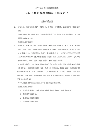 B737飞机航线检查标准(机械)