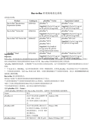 Bactobac中文说明书