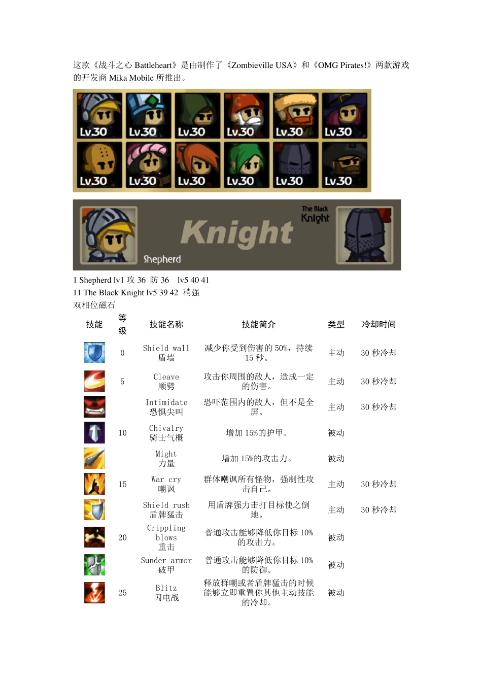 battleheart战争之心人物技能、戒指_第1页