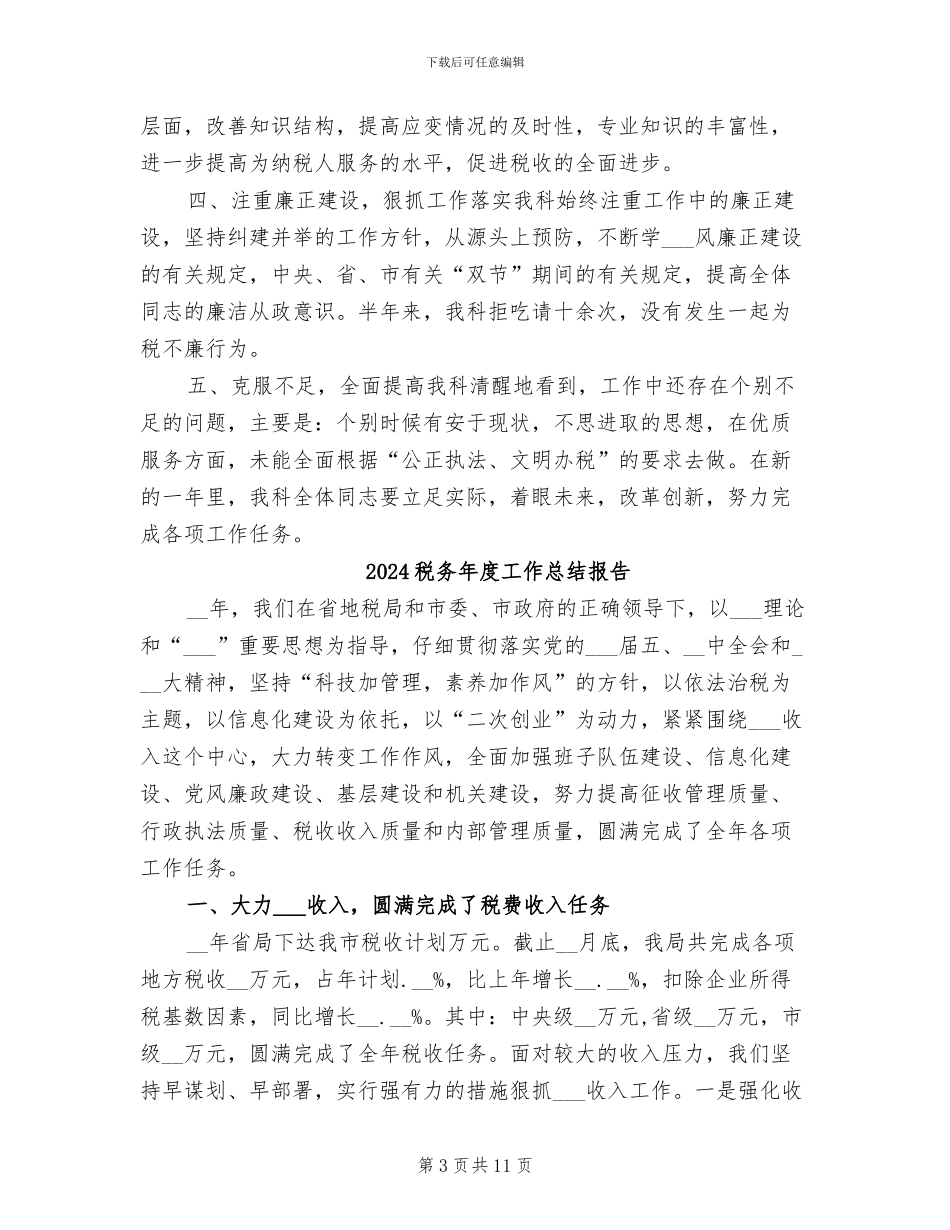 2024税务年度工作总结_第3页