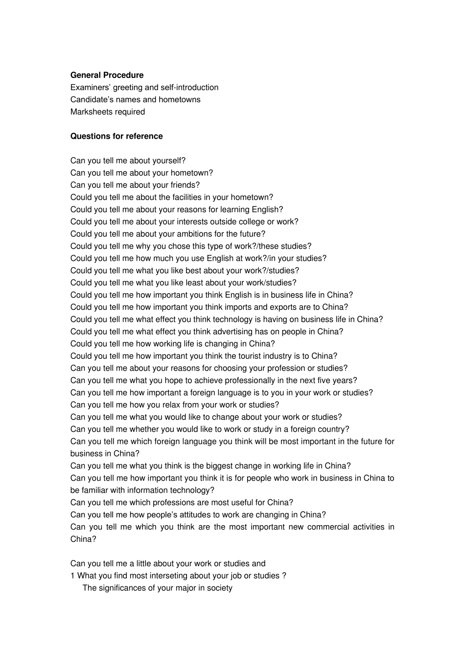 BEC高级口语第一部分话题总结_第2页