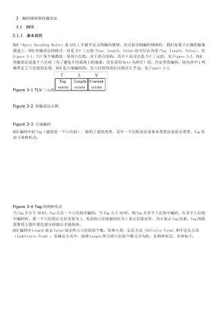 BER编码规则和传输语法