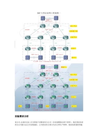BGP大型企业网工程案例一