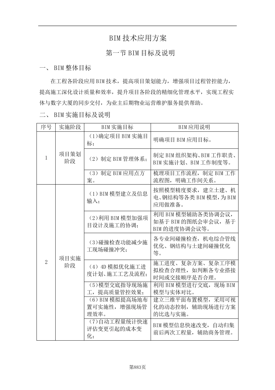 BIM技术服务应用实施方案_第1页
