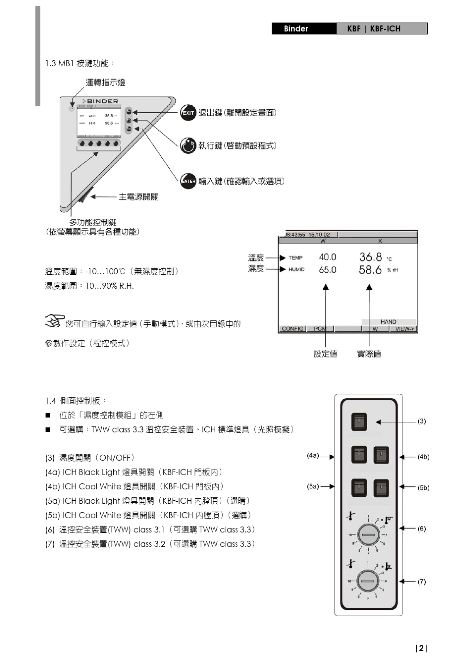 Binder烘箱中文使用说明书_第2页