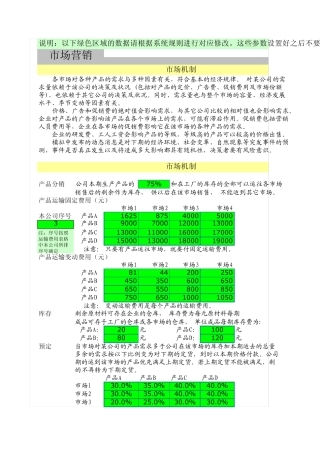 Bizsim决策模型new