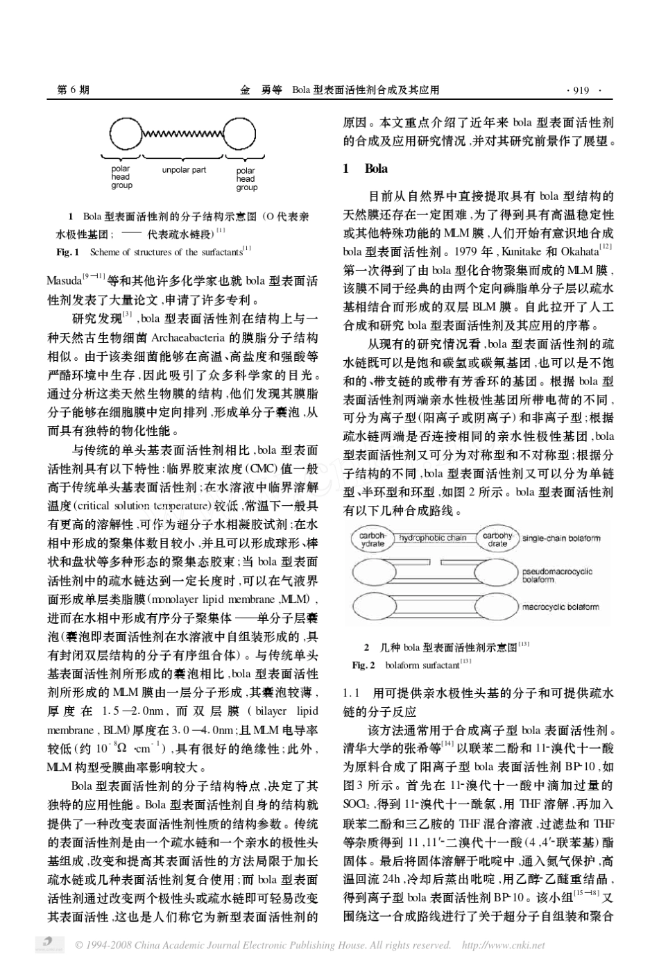 Bola型表面活性剂合成及其应用_第2页
