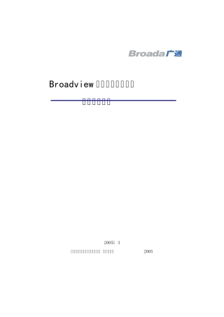BroadviewIT技术支撑系统