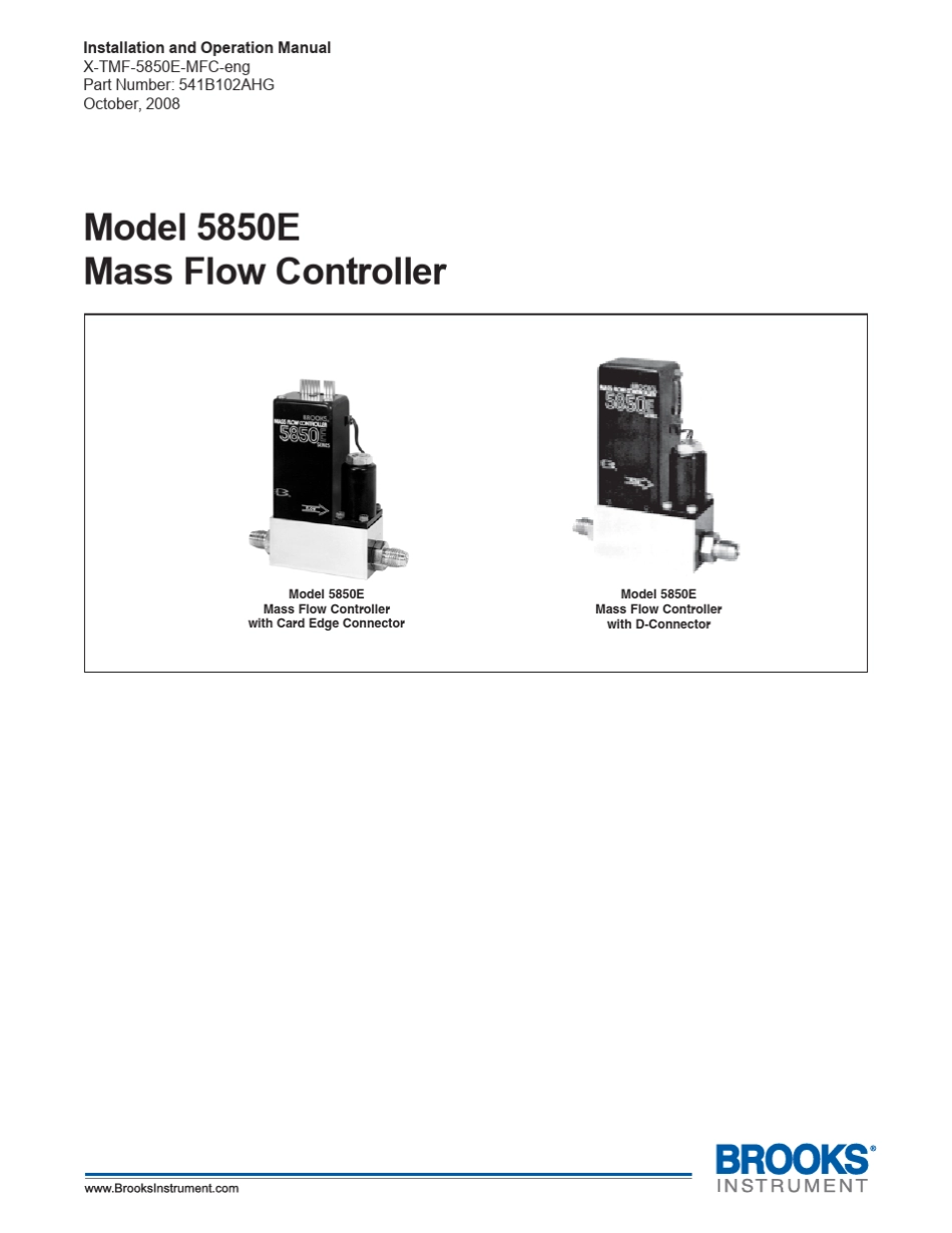 BROOKS流量计5850E使用手册_第1页