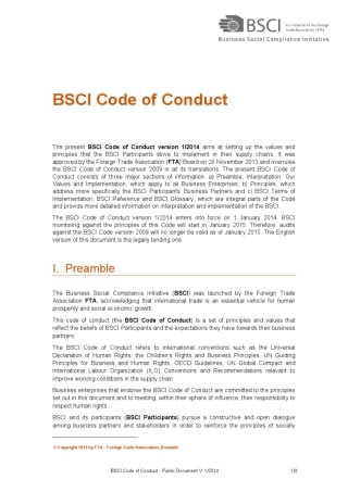 BSCI行为准则2014年英文版