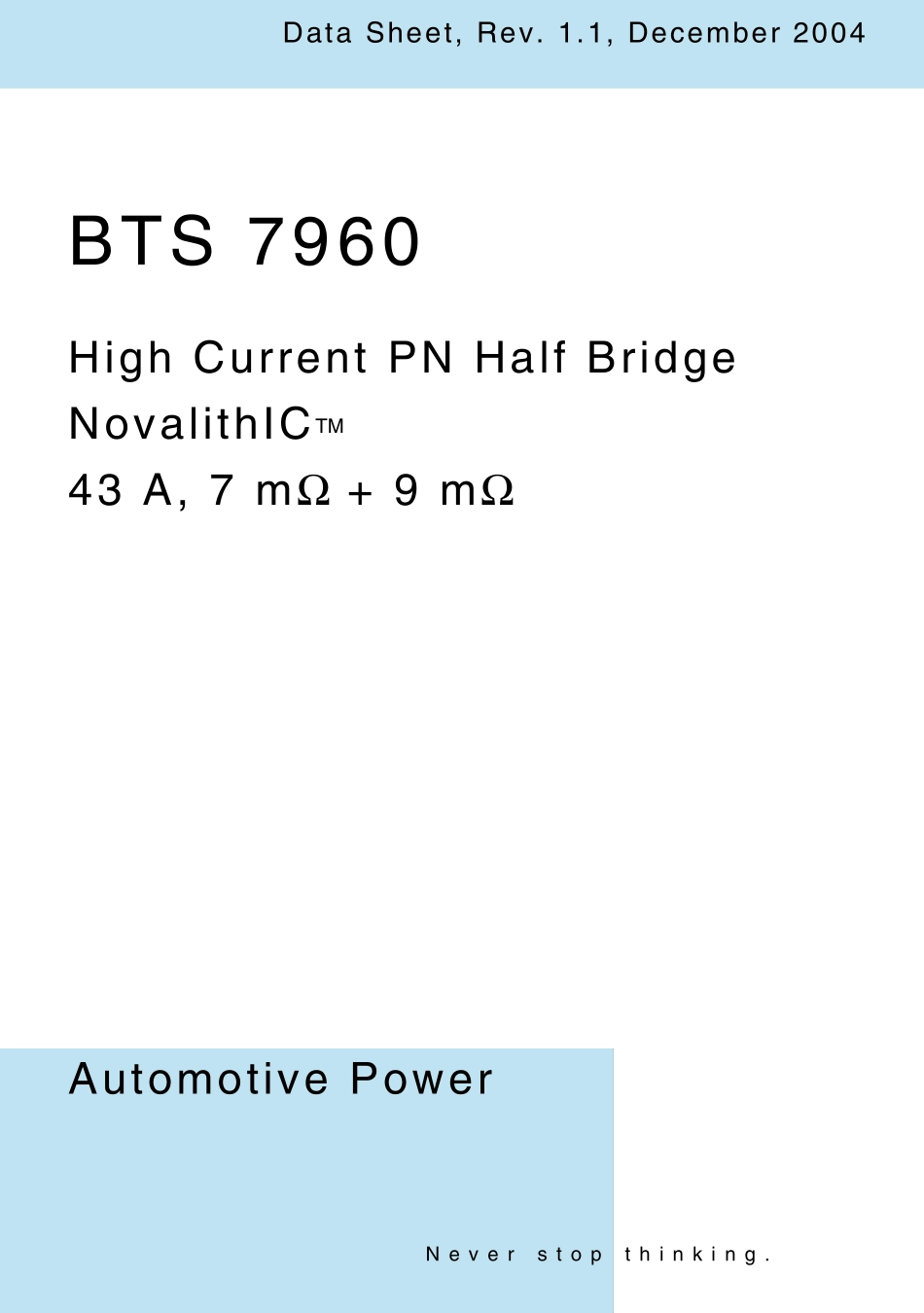 BTS7960电机驱动芯片_第1页