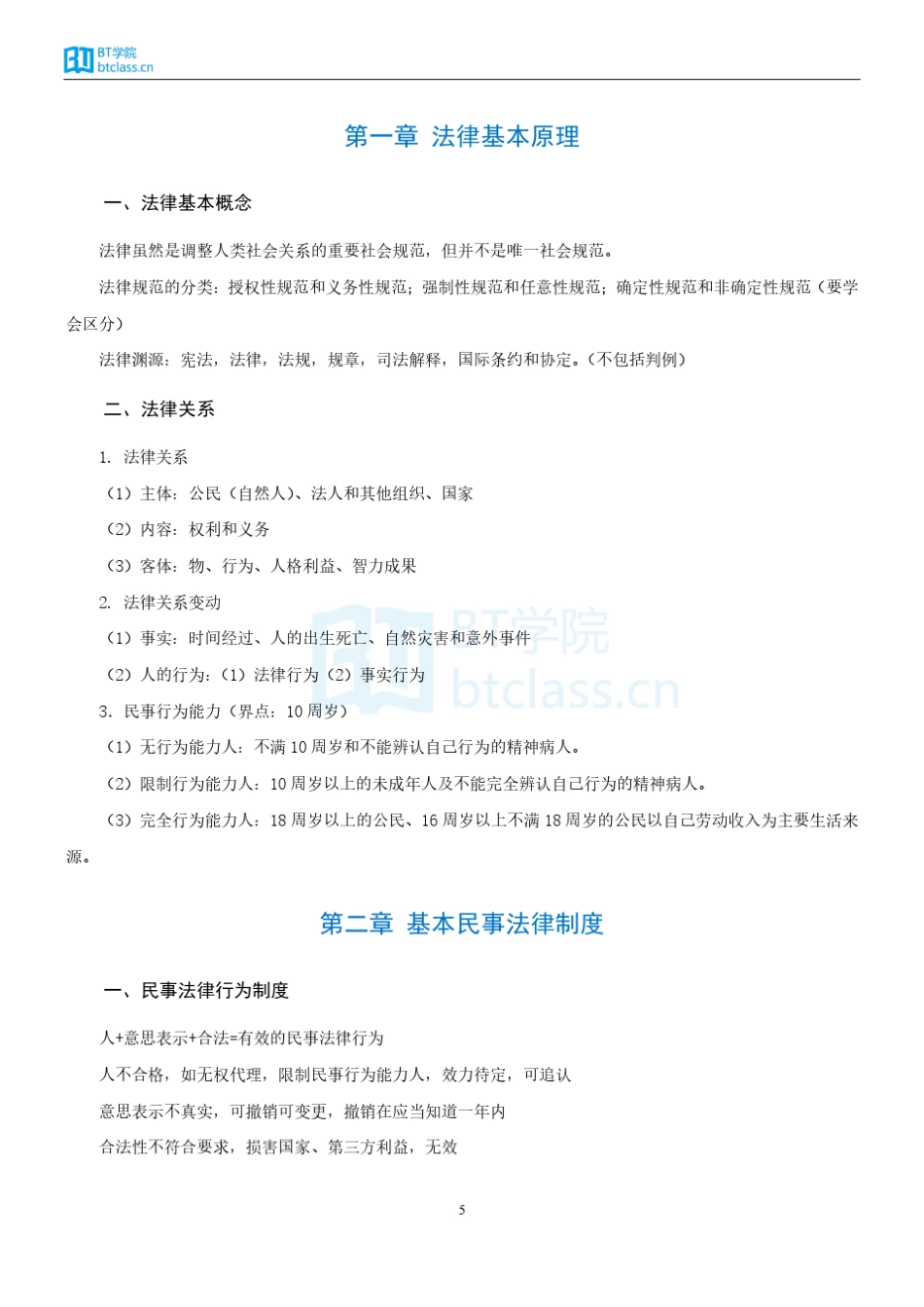 BT学院李彬2017注会经济法重难点_第3页