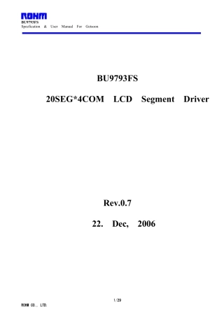 BU9793液晶驱动芯片中文资料