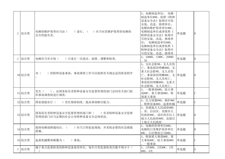 B类特种设备安全监察人员题库_第3页