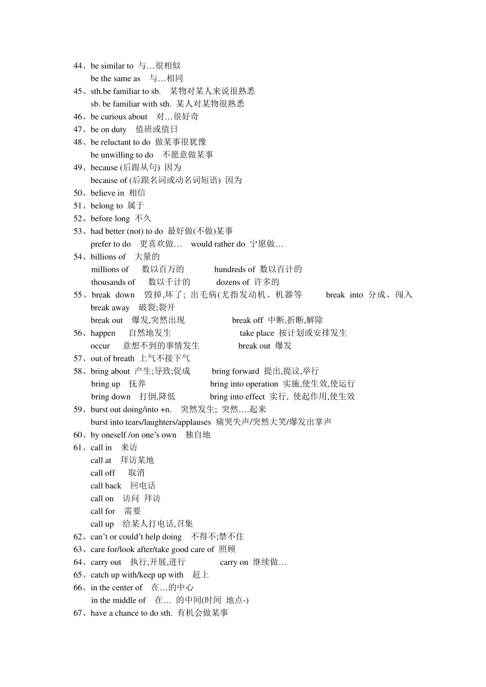B级常用短语及例句_第3页