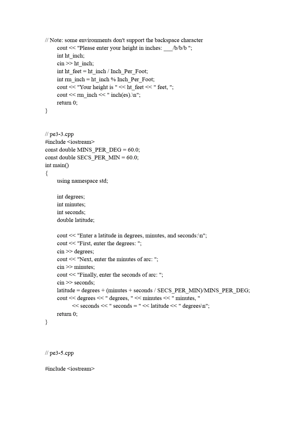 C++PrimerPlus第五版习题参考答案_第3页