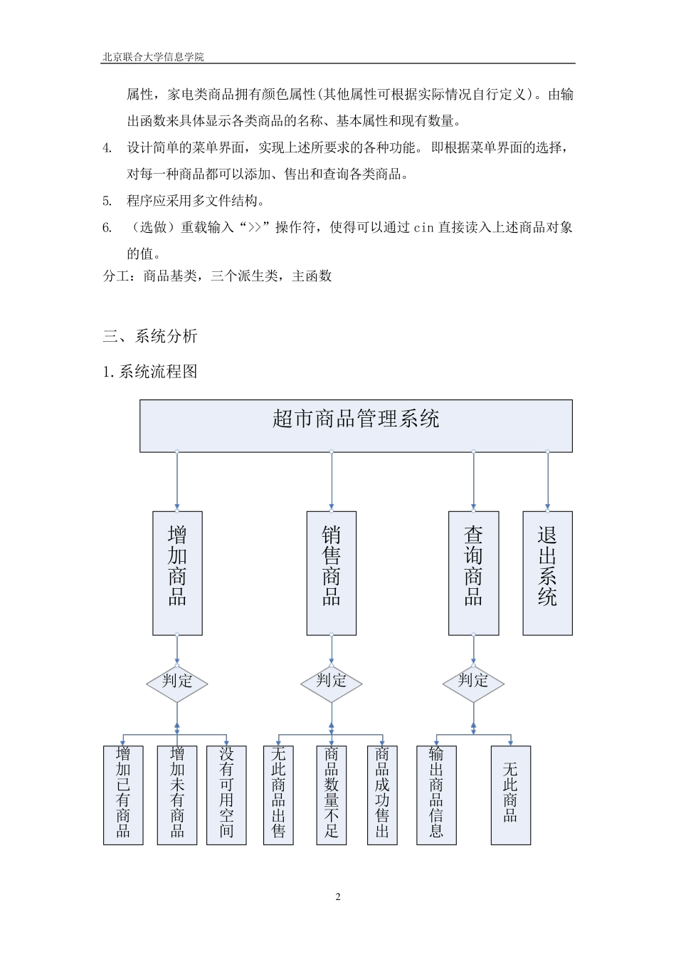 C++商品管理系统实验报告_第3页