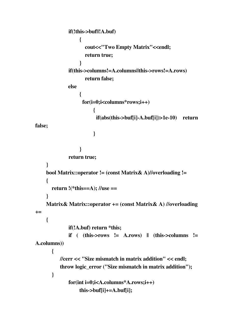 C++实现矩阵类_第3页