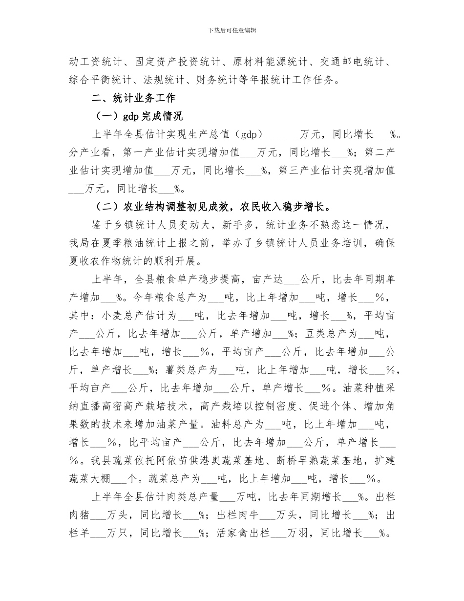 2024统计局半年工作总结_第2页